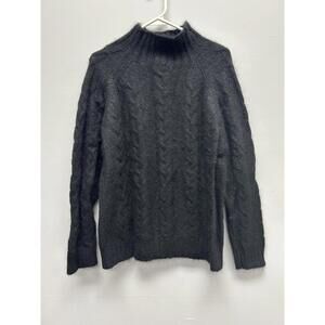 NorthCrest Black Cable Knit Sweater